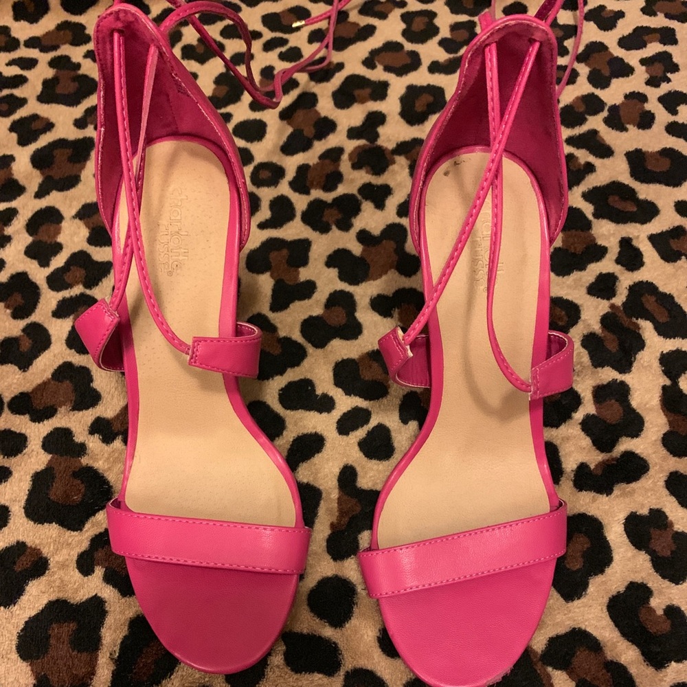 Pink Strappy Heels